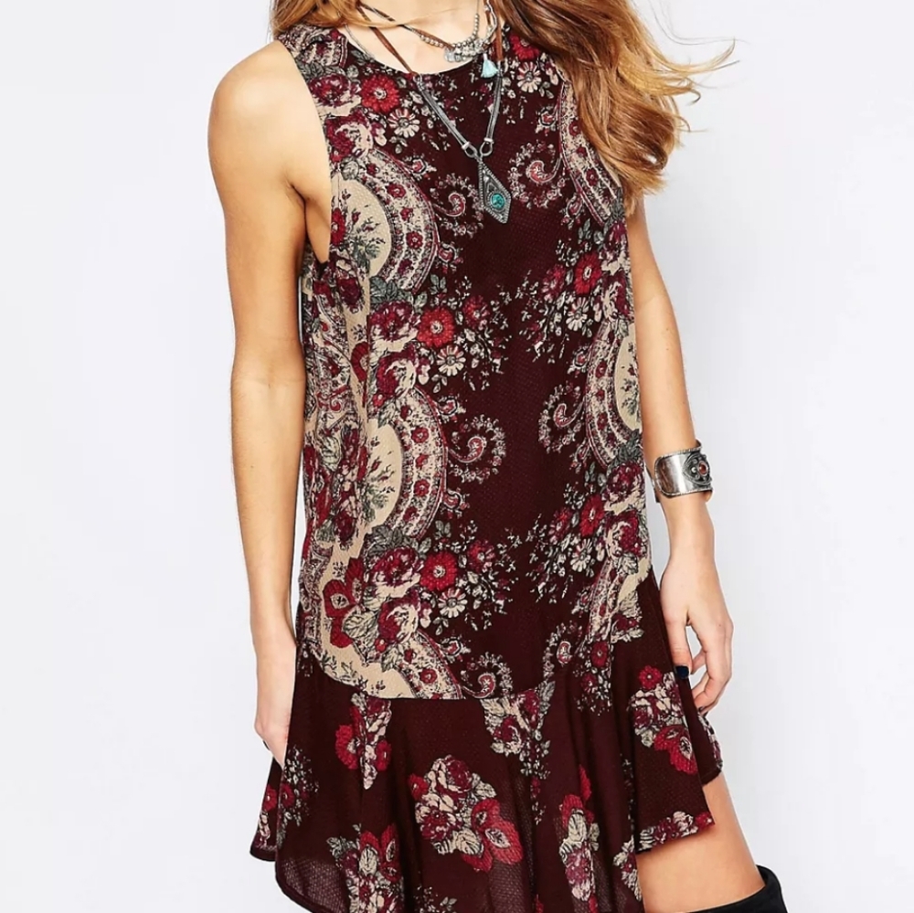 Free People Intimately Floral Tie-Strap Dress Size XSmall